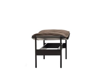 ROLF BENZ 565 JACK - Leather footstool by Rolf Benz