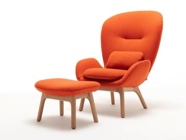 ROLF BENZ 594 - Fabric armchair with armrests by Rolf Benz