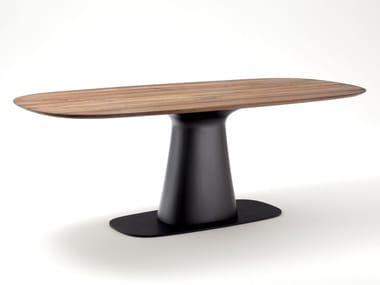 ROLF BENZ 8950 - Steel and wood table by Rolf Benz