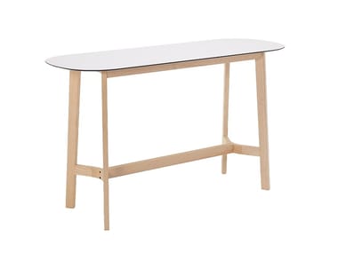 ROND T08FX - Oval HPL high table by Very Wood