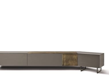 RUBEN - Wooden sideboard with doors by Meridiani