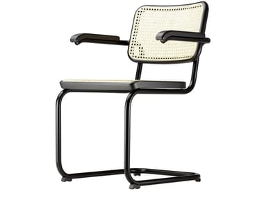 S 64 - Steel chair with armrests by Thonet