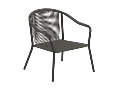 SAMBA - Stackable Olefin fiber garden armchair with armrests by Royal Botania