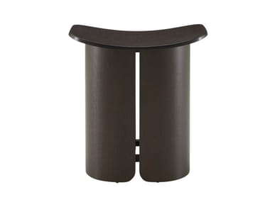 SAN - Low multi-layer wood stool by Ligne Roset