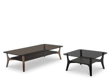 SAVILE ROW - Low coffee table with integrated magazine rack by I 4 Mariani