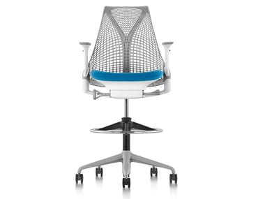 SAYL - Ergonomic Swivel office stool with Armrests by Herman Miller