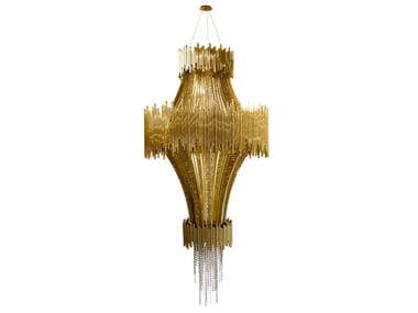 SCALA - Brass chandelier with Swarovski® Crystals by Luxxu