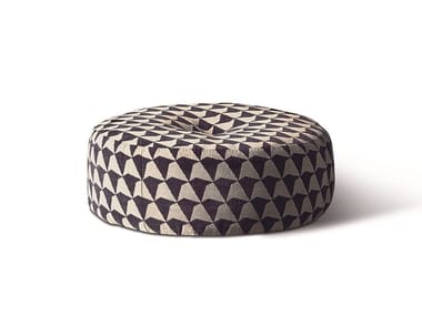 SCOTT - Round fabric pouf by Meridiani