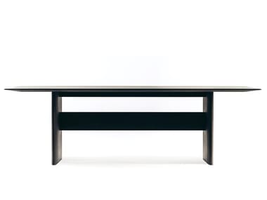 SEA OF TRANQUILLITY - Rectangular oak dining table by DE PADOVA