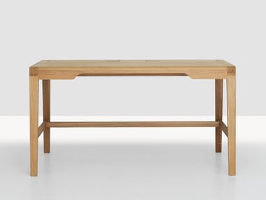 SECRET - Rectangular solid wood writing desk by Zeitraum