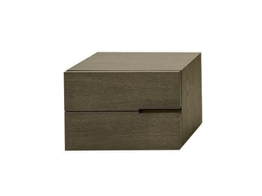 SEGNO - Bedside table with drawers by Pianca