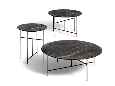 SEN - Round marble coffee table by DE PADOVA