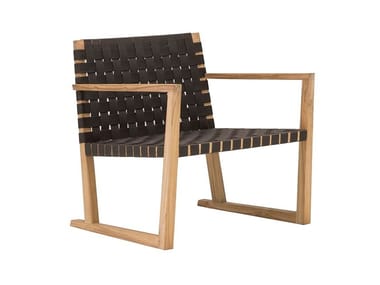 SERENA TEAK BU1193 - Garden teak easy chair by Andreu World