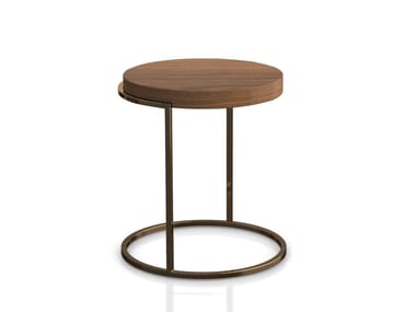 SERVOGIRO - Round wooden side table by Pianca