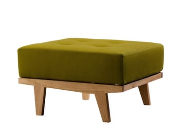 DAPHNE - Cherry wood pouf / footstool by Morelato