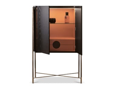 SHANGHAI - Ash highboard with doors by Cantori
