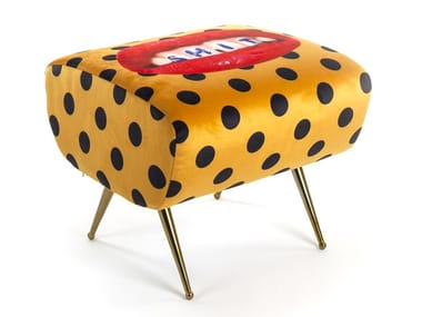 SHIT - Upholstered fabric footstool (Request Info)