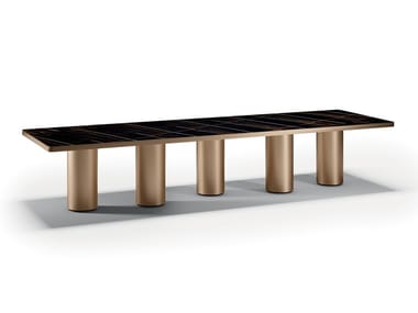 SIGNORE DEGLI ANELLI - Rectangular wooden dining table by Reflex