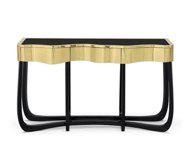 SINUOUS - Mahogany console table with drawers by Boca do Lobo