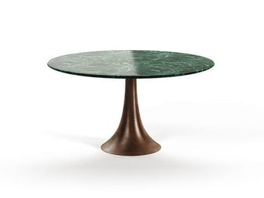 SK207 - Round marble table with bronze base by Agapecasa