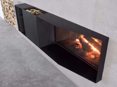 SKEMA - Wood-burning Boiler fireplace by Antonio Lupi Design