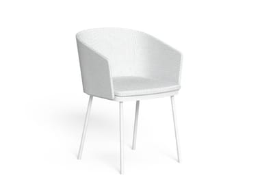 SLAM - Fabric garden chair with armrests by Talenti