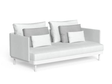 SLAM - 2 seater fabric garden sofa with removable cover by Talenti