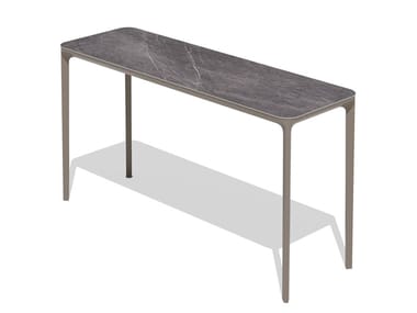 SLIM - Rectangular ceramic garden console by Sovet Italia