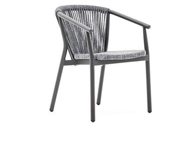 SMART - Powder coated aluminium garden chair with armrests by Varaschin