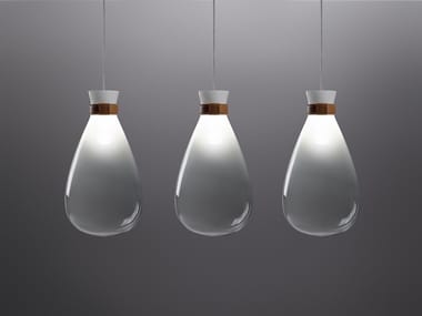 SOFFI - Glass pendant lamp by Poltrona Frau