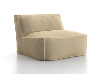 SOFT CENTRAL MODULE - Fabric garden armchair by Atmosphera