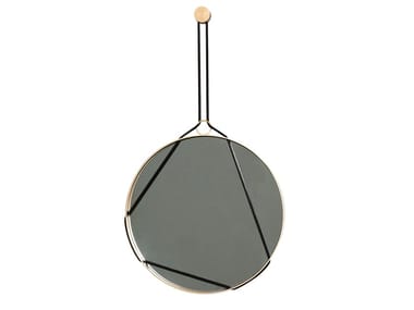 SOLEIL - Round wall-mounted framed mirror by Tacchini