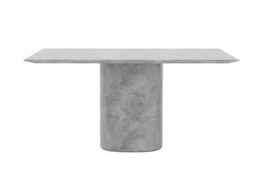 SOLID CONFERENCE TABLE ME03013 - Square cement meeting table by Andreu World