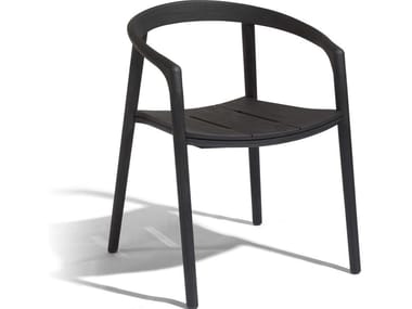 SOLID - Stackable teak chair by Manutti