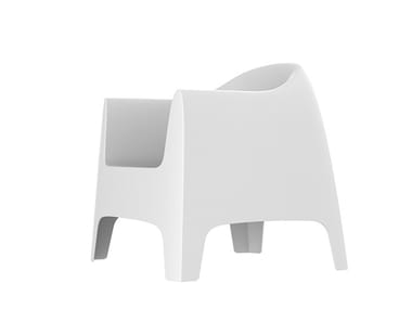 SOLID - Garden armchair with armrests by Vondom