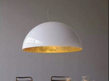 SONORA - 490/OR - Direct light gold leaf and PMMA pendant lamp by Oluce