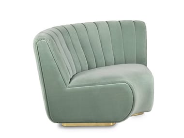 SOPHIA - Corner sectional fabric sofa by Essential Home