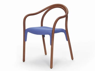 SOUL SOFT 3747 - Ash chair with integrated cushion by Pedrali