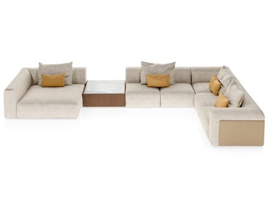 SOUL - Sectional fabric sofa by Turri