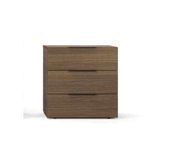 SPAZIO - Wooden bedside table by Pianca