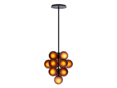 STELLAR GRAPE PENDANT BIG - Blown glass pendant lamp by Pulpo