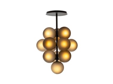 STELLAR GRAPE PENDANT SMALL - LED blown glass pendant lamp by Pulpo