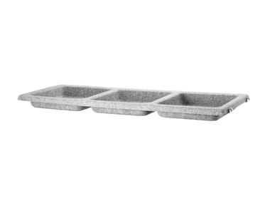 STRING® SYSTEM BOWL SHELF FELT - Felt storage box by String Furniture