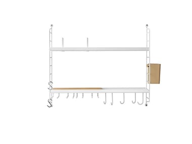 STRING® SYSTEM KITCHEN - Powder coated steel utensil holder by String Furniture