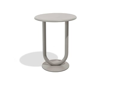 STRONG BAR - Round steel high table by Desalto