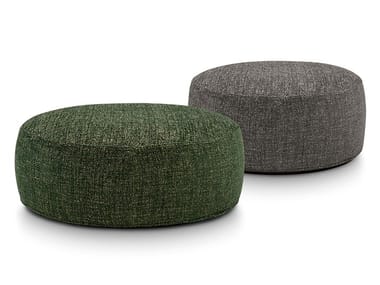 SUMO - Upholstered round fabric pouf by Bodema