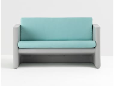 SUNSET 626 - 2 seater upholstered polyethylene garden sofa by Pedrali