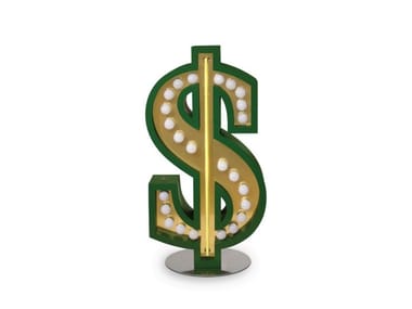 SYMBOL $ - Fluorescent Light letter by Delightfull