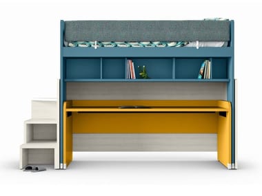 Shaped sliding desk - Modular desk by Nidi