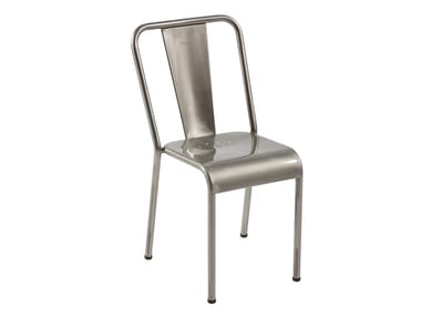 T37 - Stackable metal chair by Tolix